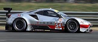 Looksmart LSLM164 1/43 Ferrari 488 GTE EVO No.54 AF CORSE 24H Le Mans 2023T. Flohr - F Castellacci - D. Rigon