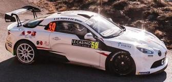 【2024年7月発売予定】 Spark S6857 1/43 Alpine A110 Rally RGT No.59 Chazel Technologies Course 2nd RGT Rally Monte Carlo 2024 E. Royère - A. Grenier