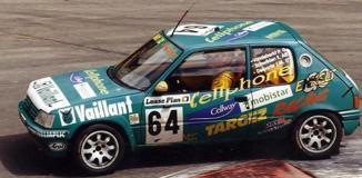 【2024年8月以降発売予定】 Spark 100SPA15 1/43 Peugeot 205 GTi No.64 Ecurie Bruxelloise 24H Spa 1997  E. Schwilden - J.M. Delporte - P. Van de Berkt