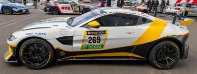 Spark SG958 1/43 Aston Martin Vantage AMR GT4 No.269 Dörr Motorsport 24H Nürburgring 2024 P. Charlaix - F. Weishar - S. Schädler - P. Posavc