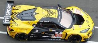 Spark S9155 1/43 Corvette Z06 GT3.R No.81 TF SPORT Le Mans 24H 2024 C. Eastwood - R. Andrade - T. Van Rompuy