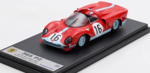 【2025年3月以降発売予定】 Looksmart LSLM134 1/43 Ferrari 365 P2 No.16 Le Mans 24H 1966 R. Attwood - D. Piper