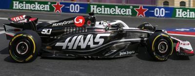 Spark S9563 1/43 Haas F1 Team VF24 No.50 10th Azerbaijan GP 2024  Oliver Bearman (OB's First F1 Debut)