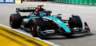 【2025年4月発売予定】 Spark S9569 1/43 Mercedes-AMG PETRONAS Formula One Team No.63 F1 W15 E Performance 4th Singapore GP 2024 George Russell