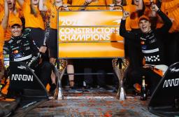 Spark S9571 1/43 McLaren MCL38 No.4 & No.81 Constructor Champion 2024 Lando Norris  & Oscar Piastri  2 cars set