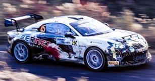 【販売中止】 Spark S6884 1/43 Alpine A110 Rally RGT No.45 Chazel Technologies Course Rally Japan 2024 A. Fumal - J. Escartefigue