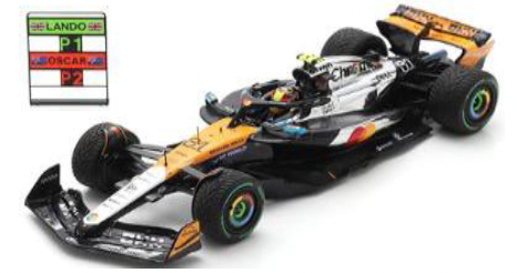 Spark S9597 1/43 McLaren MCL39 No.81 McLaren Formula 1 Team 2nd British GP 2025 Oscar Piastri