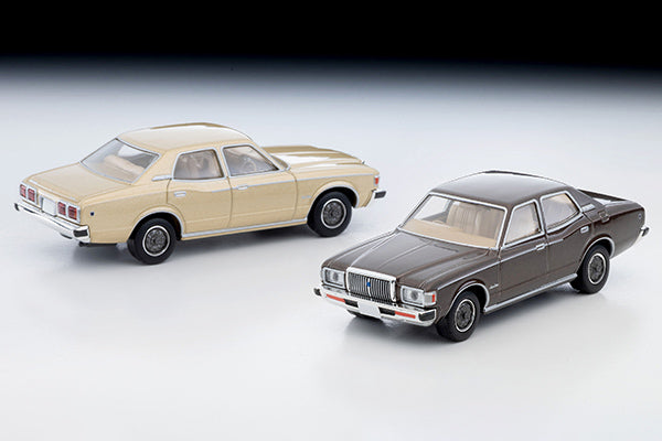 【2027年2月発売予定】 TLV 1/64 LV-N83c トヨタ クラウン 4ドア ピラードハードトップ 2000 スーパーサルーン エクストラ (茶) 78年式