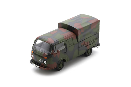 【2026年6月以降発売予定】 Schuco 35U00012 1/35 Volkswagen T2 Twin cabine “Bundeswehr”, camouflage