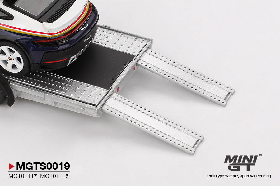 【2025年12月以降発売予定】 MINI GT MGTS0019 1/64 ポルシェ 911 ダカール #718 / フォルクスワーゲン ID. Buzz Porsche Centrum Gelderland Roughroads セット