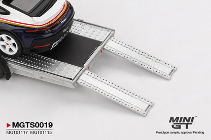 【2025年12月以降発売予定】 MINI GT MGTS0019 1/64 ポルシェ 911 ダカール #718 / フォルクスワーゲン ID. Buzz Porsche Centrum Gelderland Roughroads セット