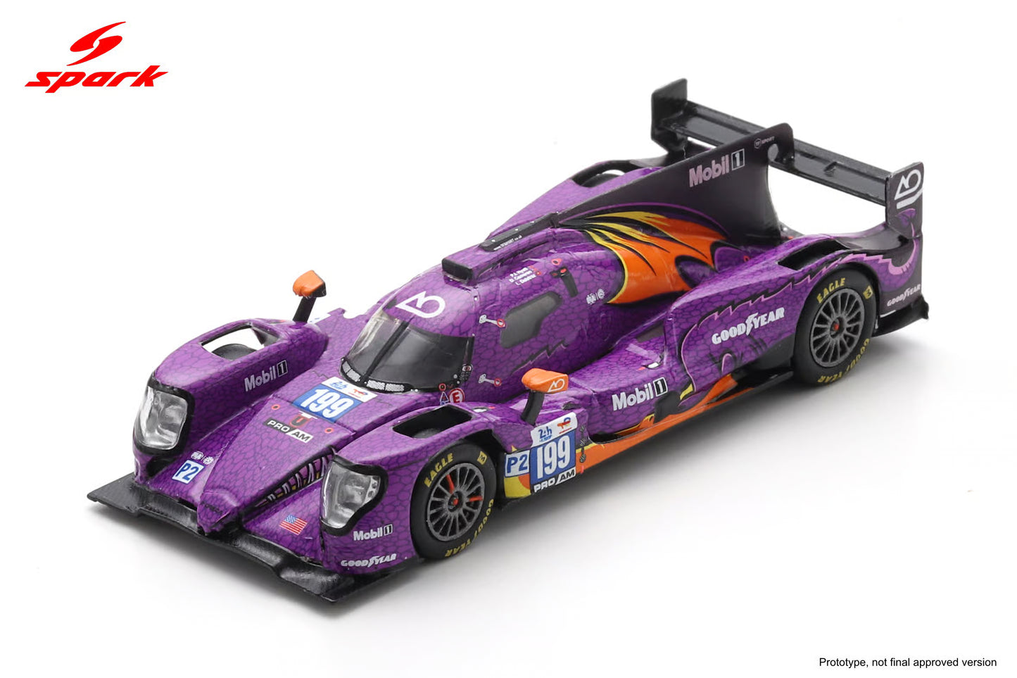 Spark 64S070 1/64 Oreca 07 - Gibson No.199 AO BY TF 3rd LMP2 class Le Mans 24H 2025 PJ. Hyett - D. Camron - L. Deletraz