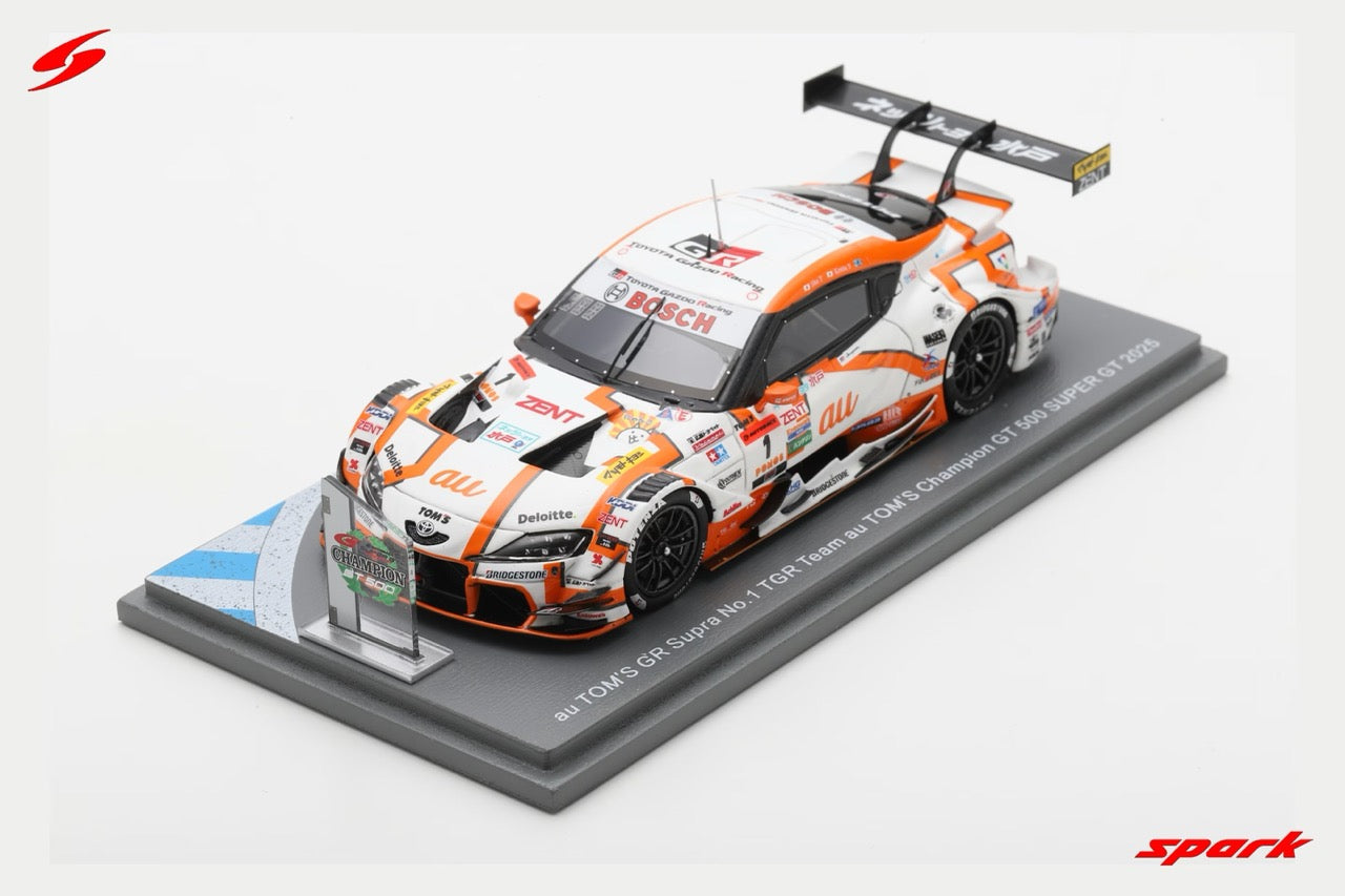 Spark 43SGT2025 1/43 au TOM'S GR Supra TGR TEAM au TOM'S No.1 GT500 Class Champion SUPER GT 2025 S. Tsuboi - K. Yamashita