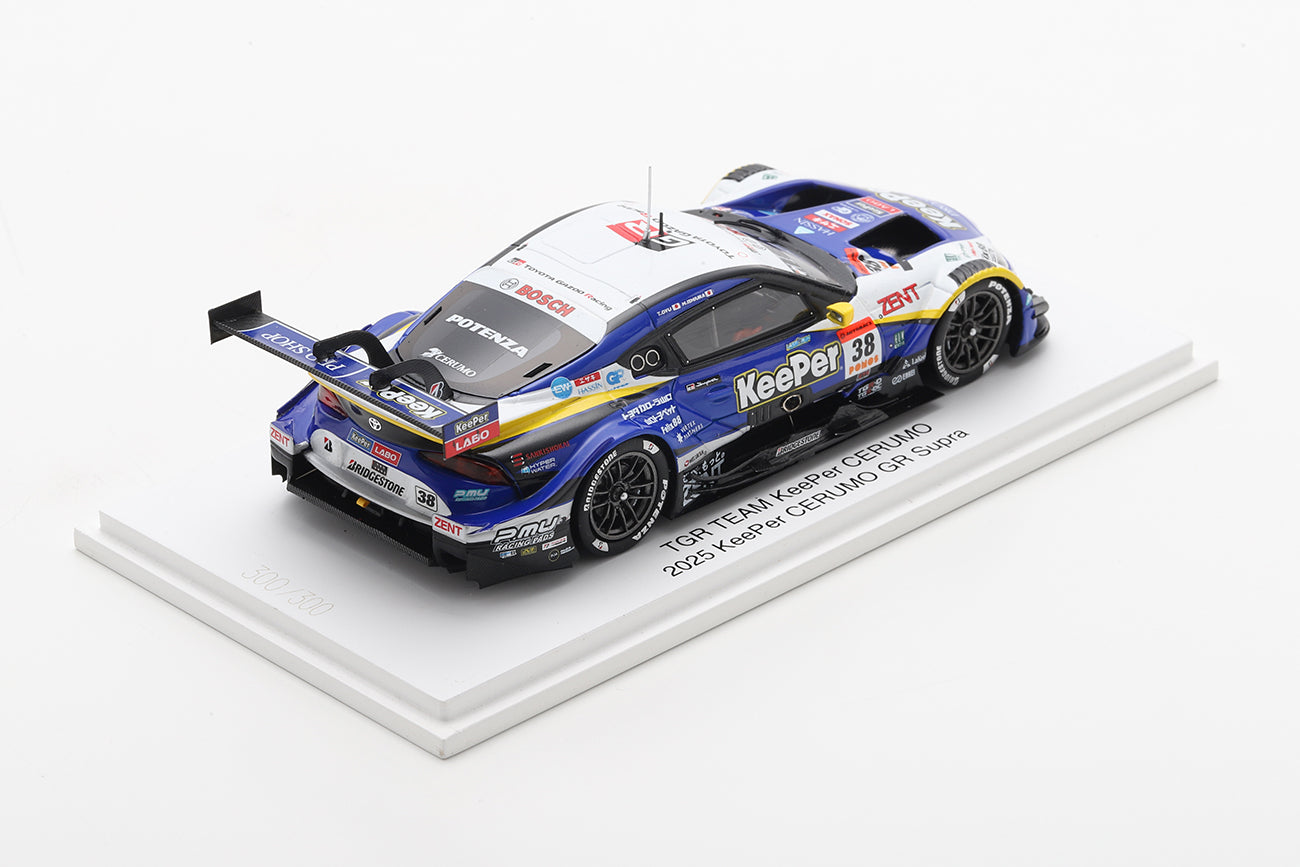 【2026年7月発売予定】Spark 43SGT25038HI 1/43 KeePer CERUMO GR Supra TGR TEAMKeePer CERUMO No.38 GT500 SUPER GT 2025 H. Ishiura Last Run