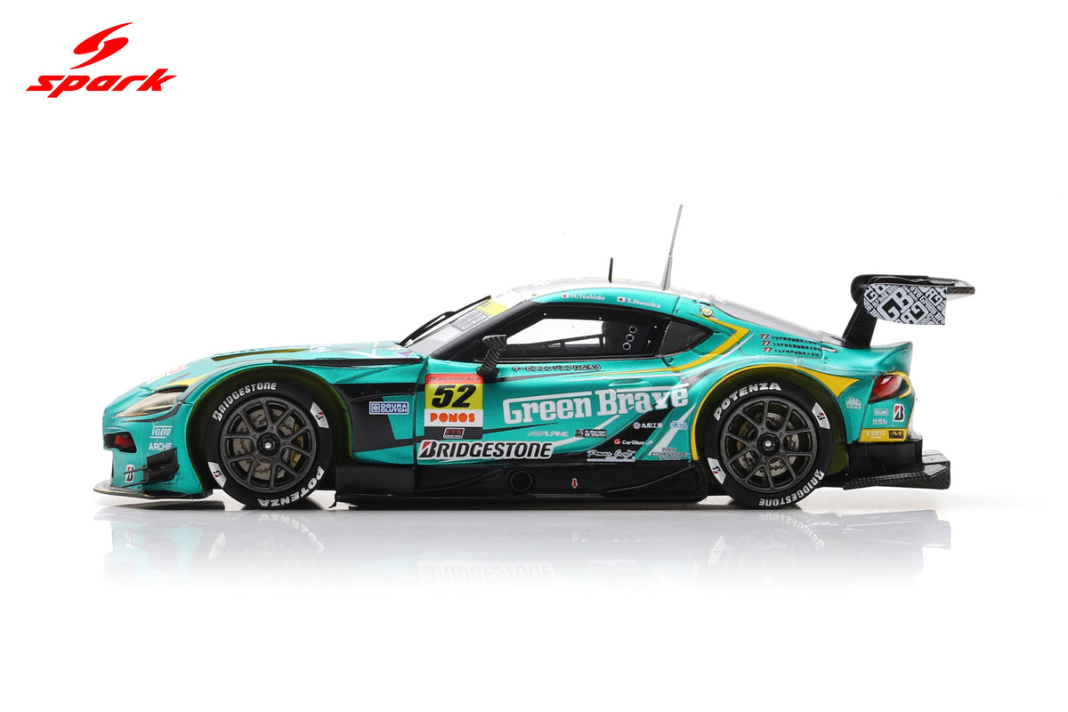 Spark 43SGT25052 1/43 Green Brave GR Supra GT Saitama Green Brave No.52 GT300 SUPER GT 2025 H. Yoshida - S. Nonaka