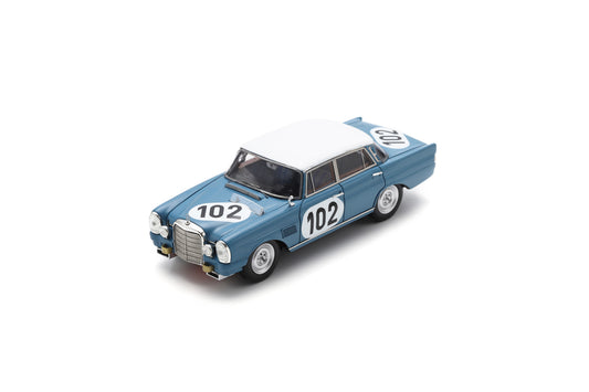 【2024年7月以降発売予定】 Spark 43SPA1964 1/43 Mercedes-Benz 300 SE No.102 Winner 24H Spa 1964 R. Crevits - G. Gosselin