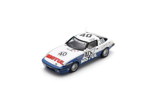 【2025年1月以降発売予定】 Spark 43SPA1981 1/43 Mazda RX7 No.40 Mazda Motul TWR RT Winner 24H Spa 1981 P. Dieudonne - T. Wlakinshaw