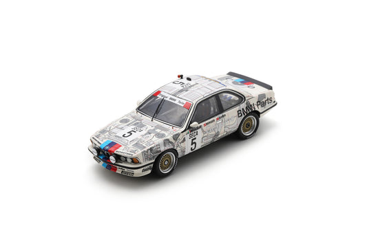 【2024年6月以降発売予定】 Spark 43SPA1985 1/43 BMW 635 CSI No.5 Winner 24H Spa 1985 R. Ravaglia - G. Berger - M. Surer