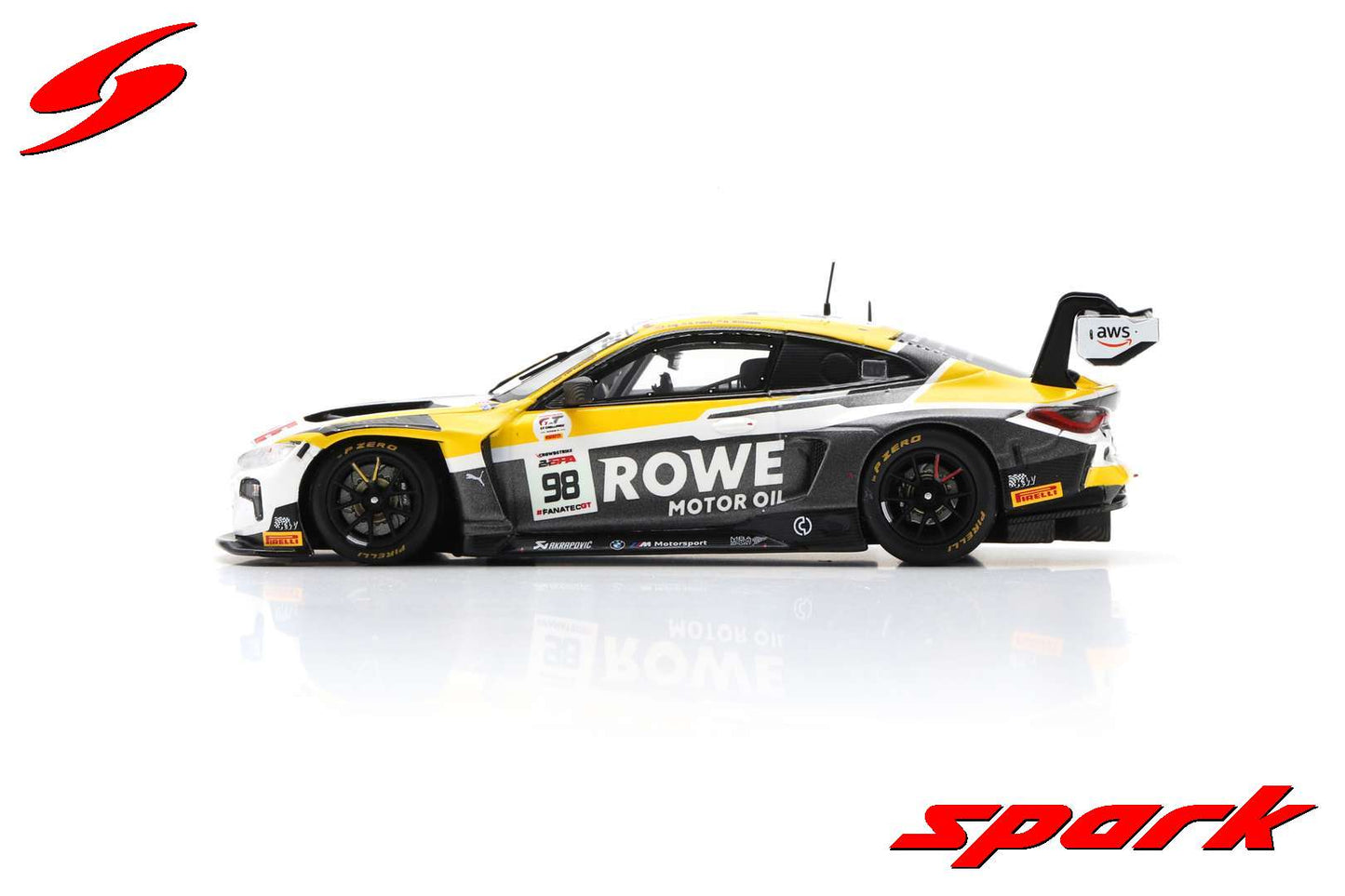Spark 43SPA2023 1/43 BMW M4 GT3 No.98 ROWE Racing Winner 24H Spa 2023 P. Eng - M. Wittmann - N.Yelloly