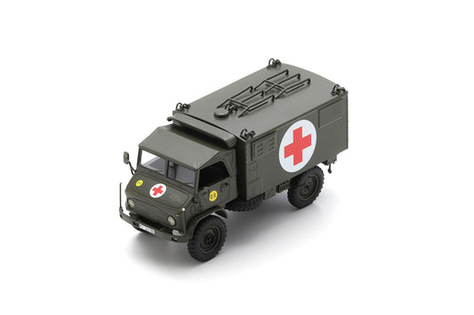 【2026年1月以降発売予定】 Schuco 450931100 1/35 Unimog S404 Medic Unit German Army