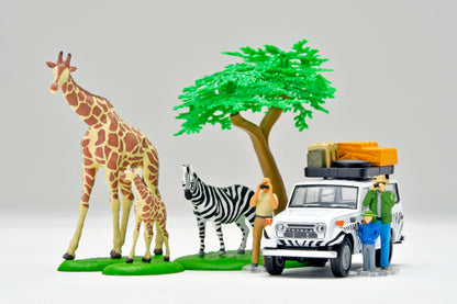 TLV 1/64 海洋堂×トミカリミテッド ヴィンテージ ジオコレ64 #カースナップ28a サファリ1 (トヨタ ランドクルーザー FJ56V型付属)