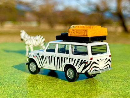 TLV 1/64 海洋堂×トミカリミテッド ヴィンテージ ジオコレ64 #カースナップ28a サファリ1 (トヨタ ランドクルーザー FJ56V型付属)