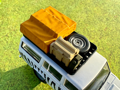 TLV 1/64 海洋堂×トミカリミテッド ヴィンテージ ジオコレ64 #カースナップ28a サファリ1 (トヨタ ランドクルーザー FJ56V型付属)