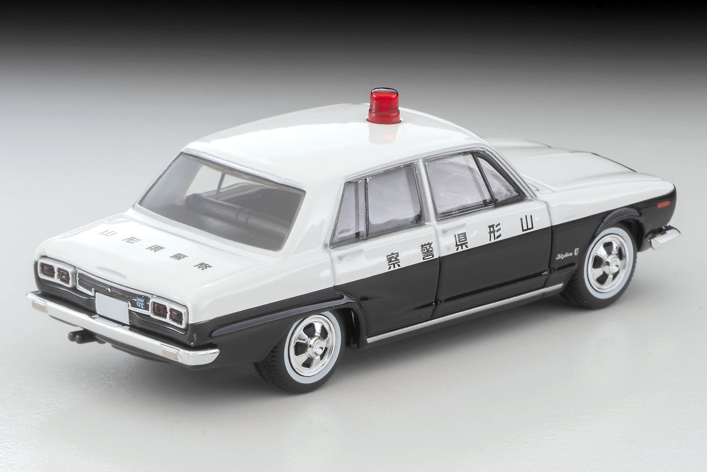 【2025年6月発売予定】 TLV 1/64 LV-214a 日産スカイライン 2000GT パトロールカー (山形県警察)71年式