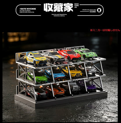 【2026年9月下旬以降発売予定】 SHOUCANGJIA SCJ-82073 1/64 Modular Parking Lot, 3-Storey Version (12-Car Capacity)