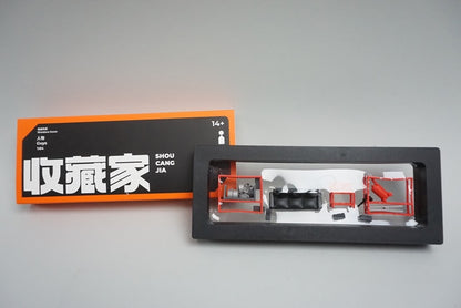 収蔵家 SCJ82002 1/64 レンガ壁のガレージジオラマ　ガレージ備品付属