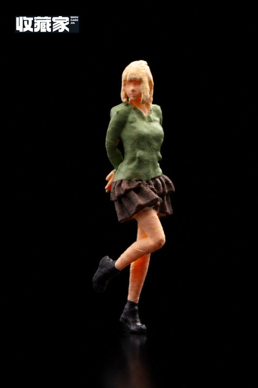 【2026年7月以降発売予定】 収蔵家 64085B 1/64 フィギュア緑の服の女の子