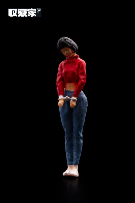 【2026年7月以降発売予定】 収蔵家 64170B 1/64 フィギュア手錠をされた女性 （赤い服）