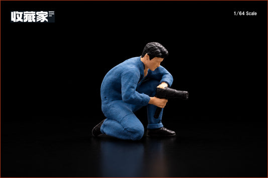 【2026年12月以降発売予定】 SHOUCANGJIA 64260B 1/64 Auto Mechanic (Blue Outfit) Figure