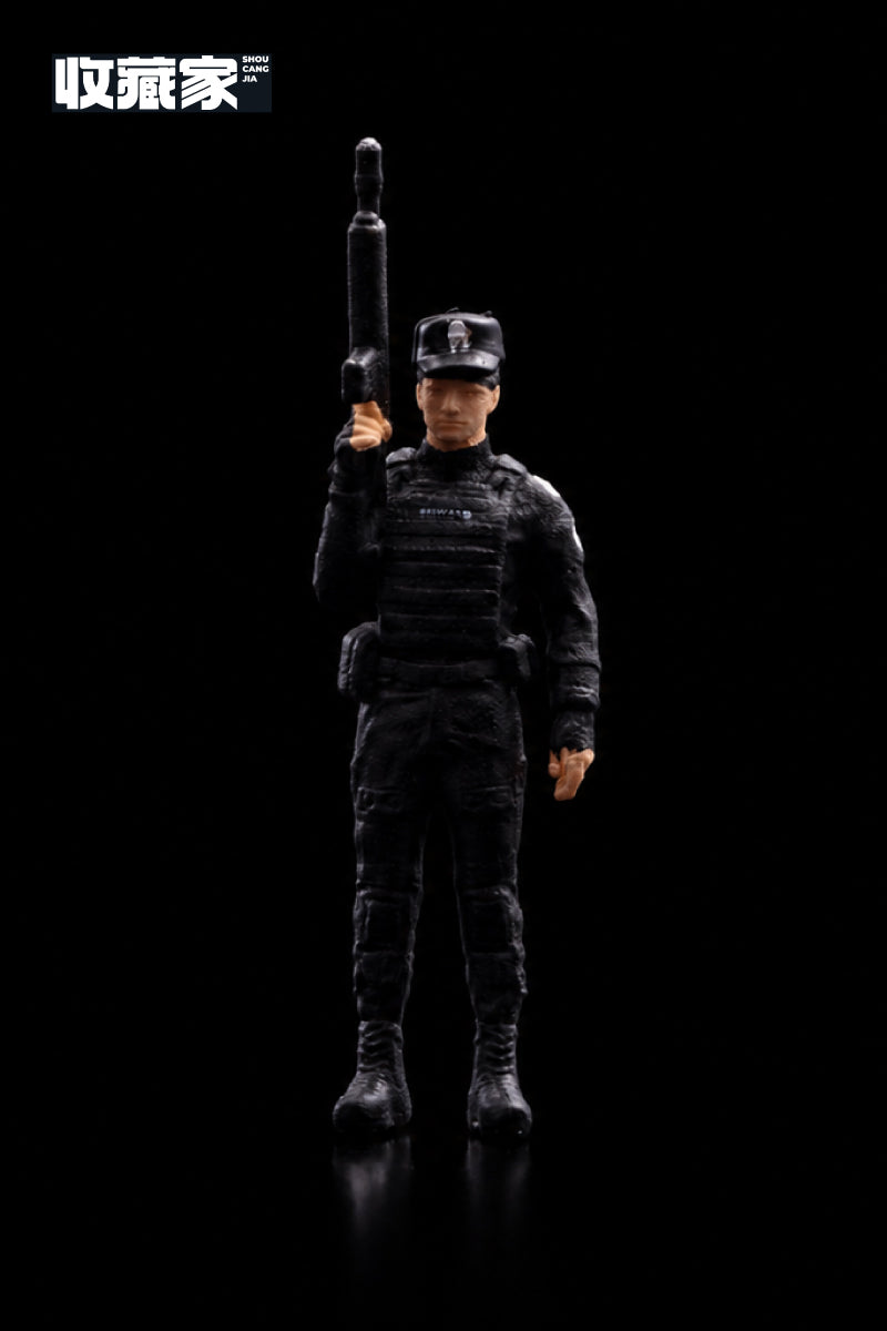 【2026年7月以降発売予定】 収蔵家 64436B 1/64 フィギュア特殊部隊 銃を掲げた男性警察官
