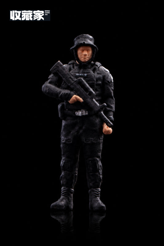 【2026年7月以降発売予定】 収蔵家 64339B 1/64 フィギュア特殊部隊 屈強な男性警察官