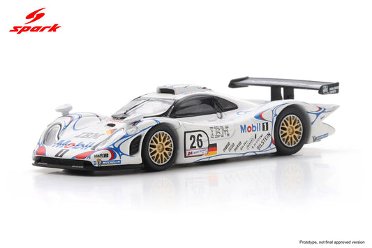 【2026年12月発売予定】 Spark 64LM98 1/64 Porsche 911 GT1 No.26 Winner Le Mans 24H 1998 A. McNish - L. Aïello - S. Ortelli