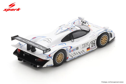 【2026年12月発売予定】 Spark 64LM98 1/64 Porsche 911 GT1 No.26 Winner Le Mans 24H 1998 A. McNish - L. Aïello - S. Ortelli