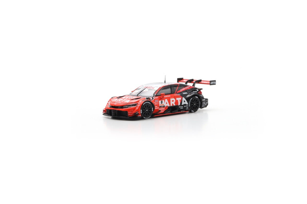 Spark 64SGT25008 1/64 ARTA MUGEN CIVIC TYPE R-GT No.8 ARTA GT500 SUPER GT 2025 T. Nojiri - N. Matsushita