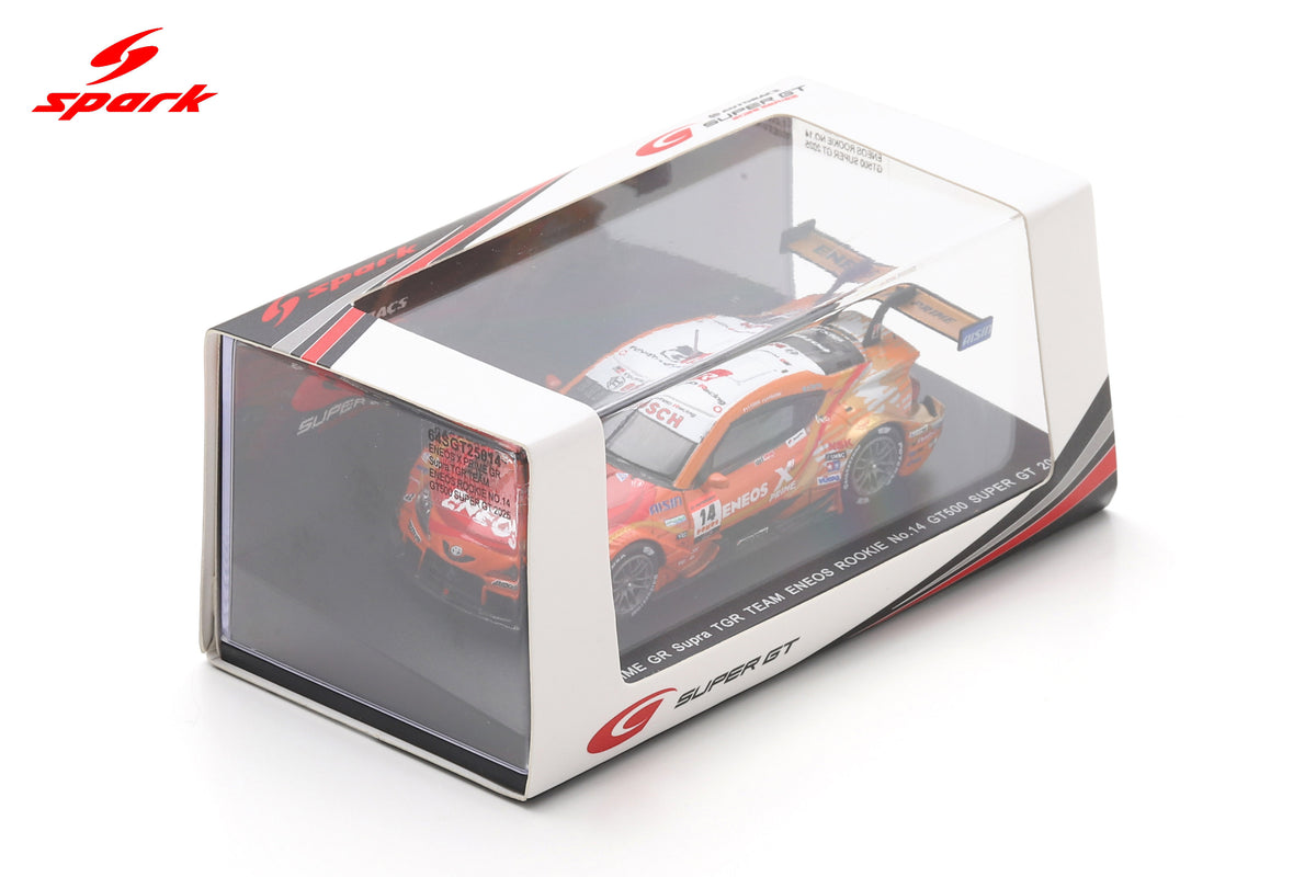 Spark 64SGT25014 1/64 ENEOS X PRIME GR Supra TGR TEAM ENEOS ROOKIE No.14 GT500 SUPER GT 2025 K. Oshima - N. Fukuzumi