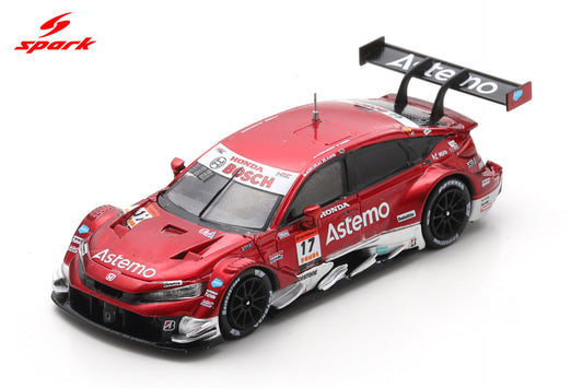 Spark 64SGT25017 1/64 Astemo CIVIC TYPE R-GT Astemo REAL RACING No.17 GT500 SUPER GT 2025 K. Tsukakoshi - S. Koide