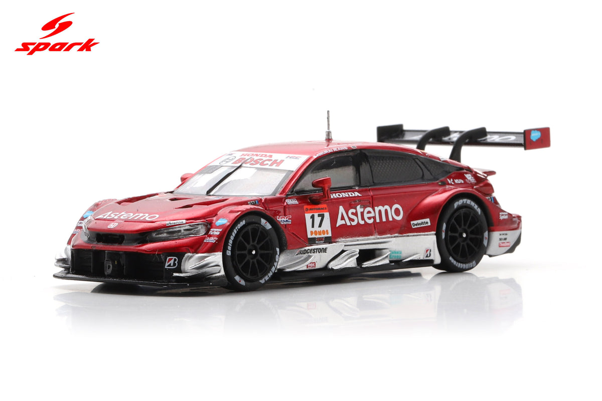 Spark 64SGT25017 1/64 Astemo CIVIC TYPE R-GT Astemo REAL RACING No.17 GT500 SUPER GT 2025 K. Tsukakoshi - S. Koide