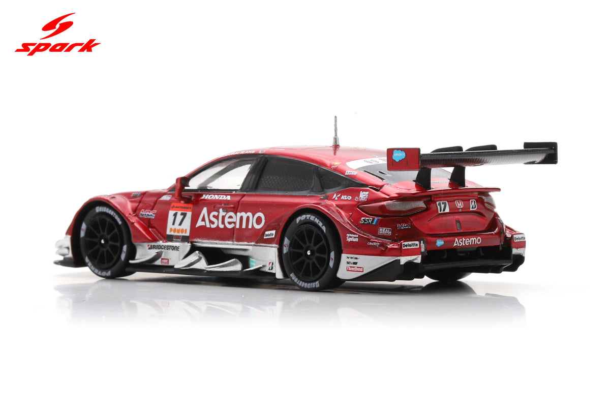 Spark 64SGT25017 1/64 Astemo CIVIC TYPE R-GT Astemo REAL RACING No.17 GT500 SUPER GT 2025 K. Tsukakoshi - S. Koide