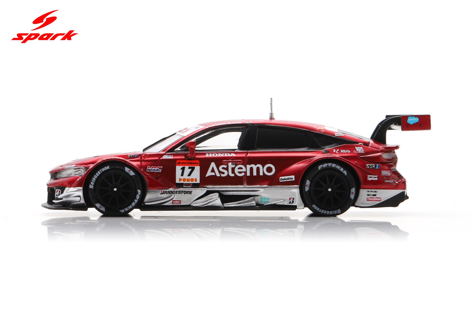 Spark 64SGT25017 1/64 Astemo CIVIC TYPE R-GT Astemo REAL RACING No