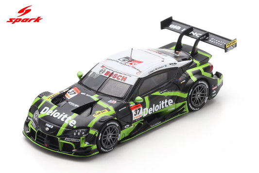 Spark 64SGT25037 1/64 Deloitte TOM'S GR Supra TGR TEAM Deloitte TOM'S No.37 GT500 SUPER GT 2025 U. Sasahara - G. Alesi