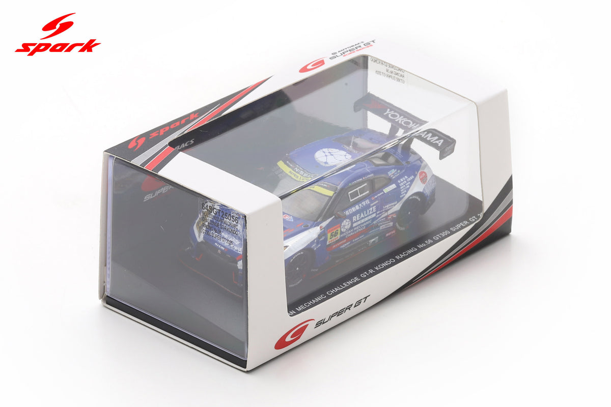 Spark 64SGT25056 1/64 REALIZE NISSAN MECHANIC CHALLENGE GT-R KONDO RACING No.56 GT300 SUPER GT 2025 J-Paulo Oliveira - K. Hirate