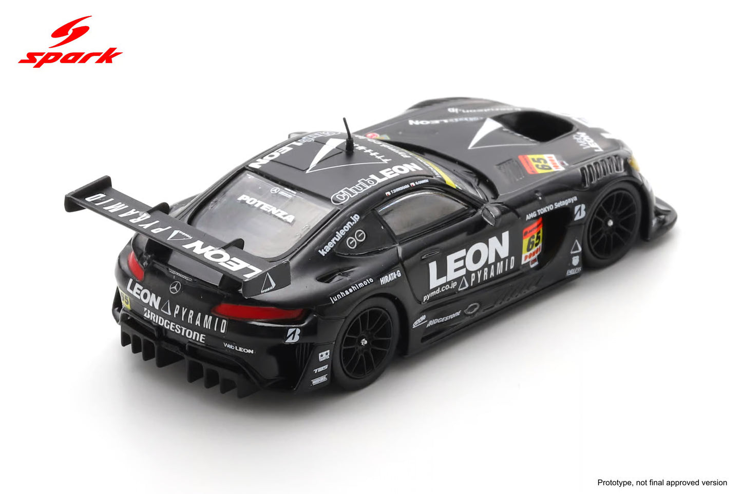 【2026年6月以降発売予定】 Spark 64SGT25065 1/64 LEON PYRAMID AMG K2 R&D LEON RACING No.65 GT300 SUPER GT 2025    N. Gamou - T. Suganami