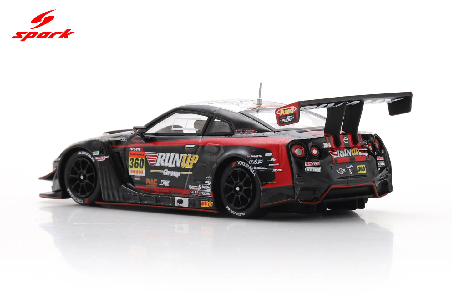 Spark 64SGT25360 1/64 RUNUP RIVAUX GT-R TOMEI SPORTS No.360 GT300 SUPER GT 2025 T. Aoki - R. Arakawa