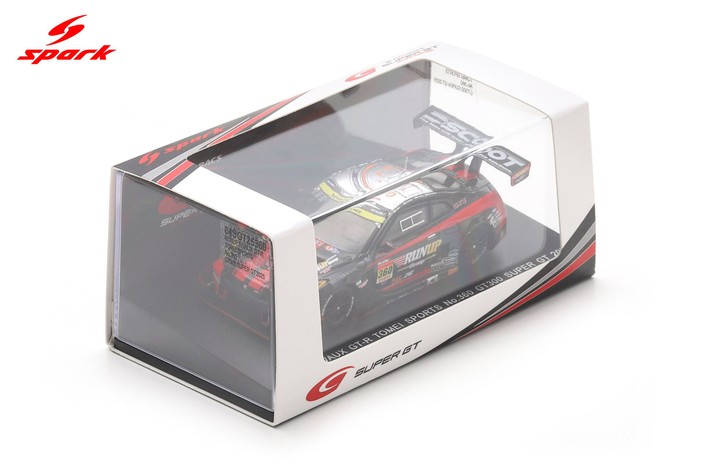 Spark 64SGT25360 1/64 RUNUP RIVAUX GT-R TOMEI SPORTS No.360 GT300 SUPER GT 2025 T. Aoki - R. Arakawa