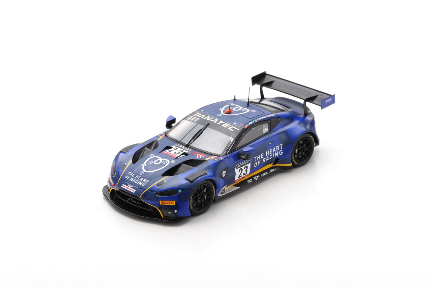 Spark SB521 1/43 Aston Martin Vantage AMR GT3 No.23 Heart of Racing with TF Sport 24H Spa 2022