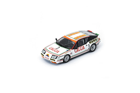 Spark S7331 1/43 Alpine V6 Turbo No.3 Europa Cup Champion 1986Massimo Sigala